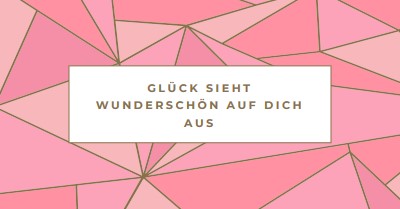 Glückliche Rückgaben pink modern-simple