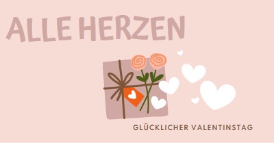 Alle Herzen pink whimsical-color-block