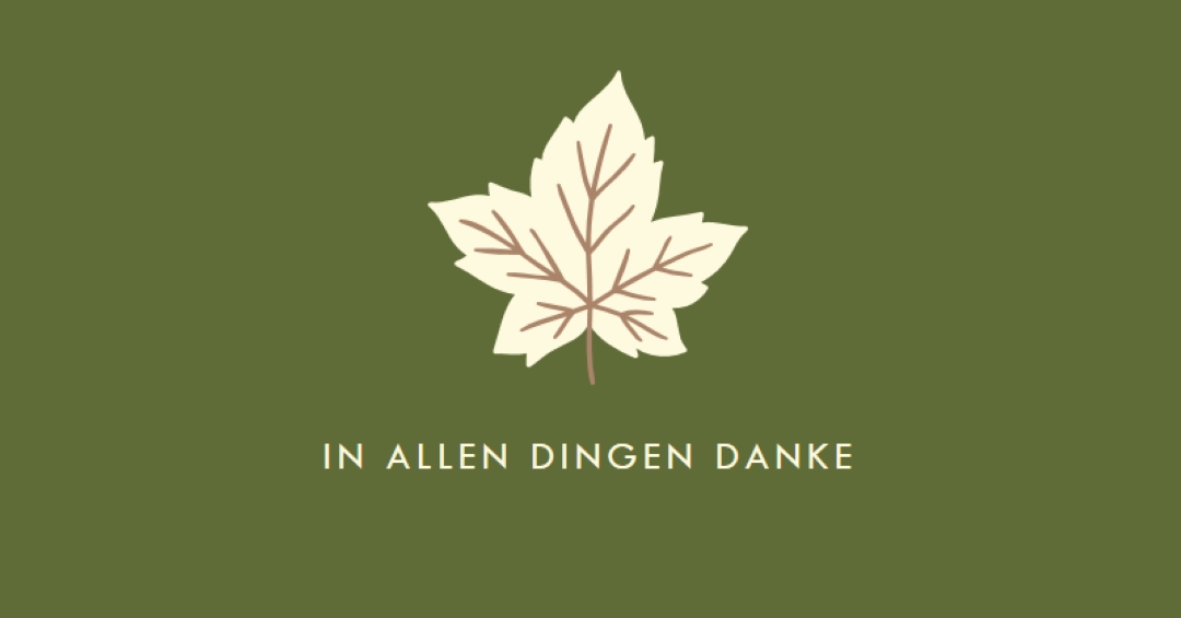 Haltung der Dankbarkeit green modern-simple