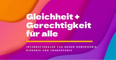 Ehren internationaler Tag gegen Homophobie purple modern-bold