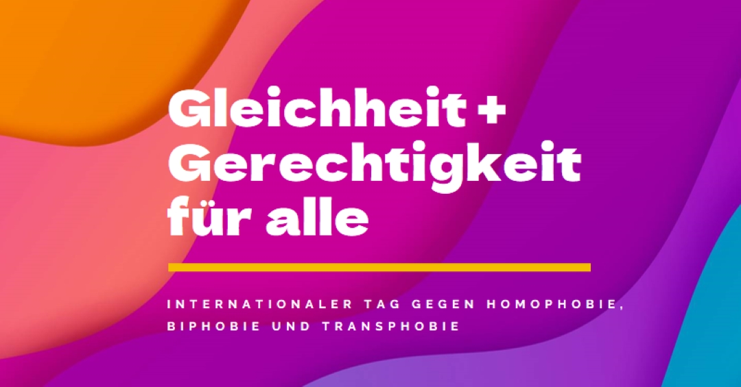 Ehren internationaler Tag gegen Homophobie purple modern-bold