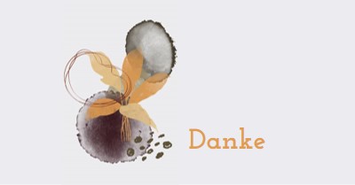 Mit Dankbarkeit gray organic-simple