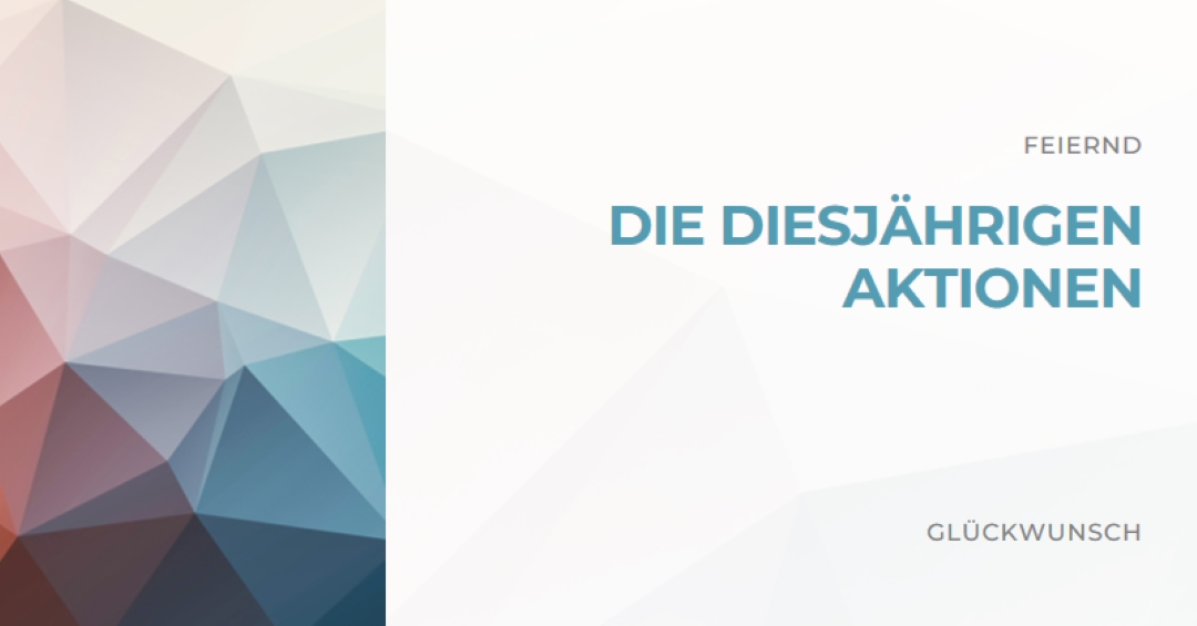 Die diesjährige Promotion white modern-geometric-&-linear