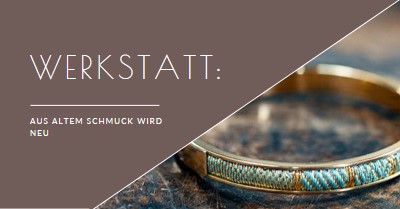 Schmuck-Workshop brown organic-simple