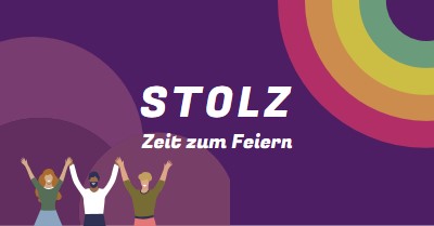 Stolz feiern purple modern-bold