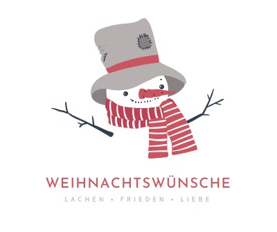 Weihnachtswünsche white modern-simple