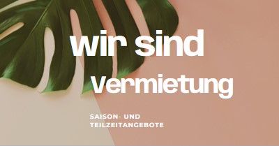 Wir stellen Saisonarbeiter ein pink modern-simple