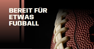 Bereit für etwas Fußball brown modern-simple