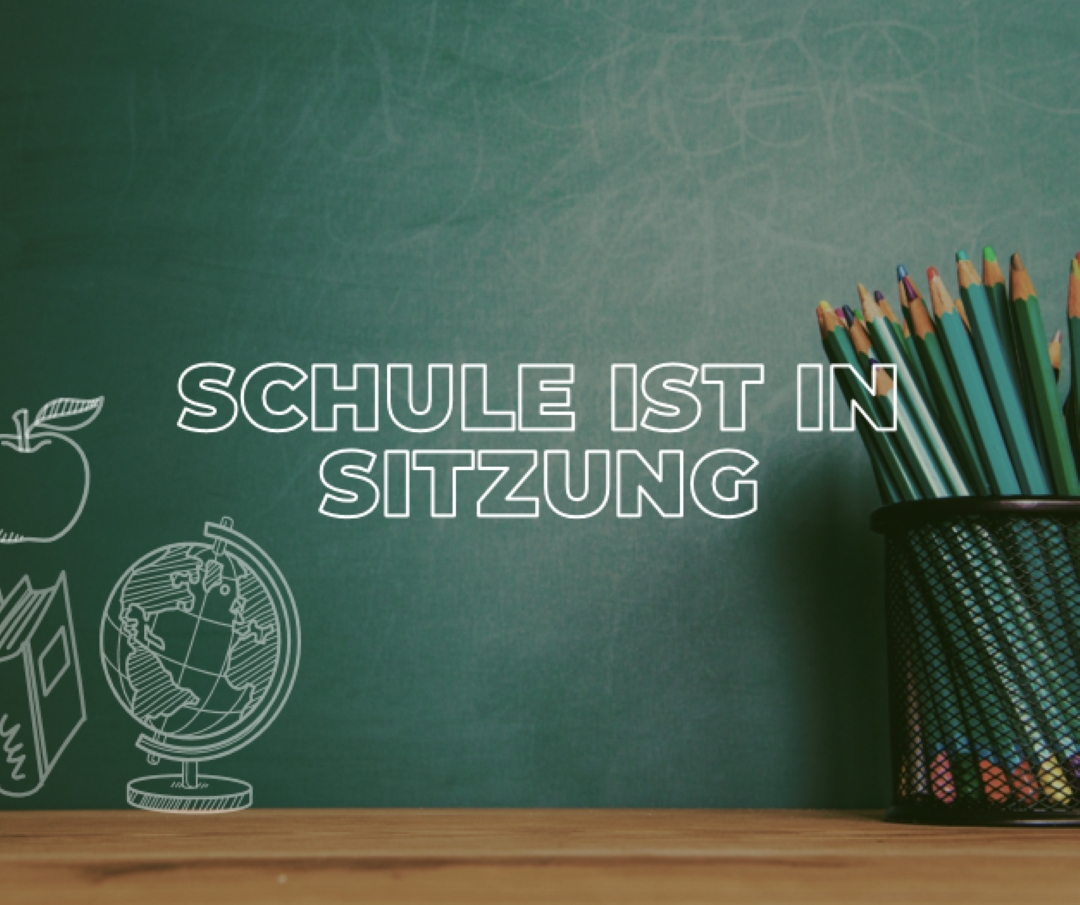 Schule ist in Sitzung green modern-simple