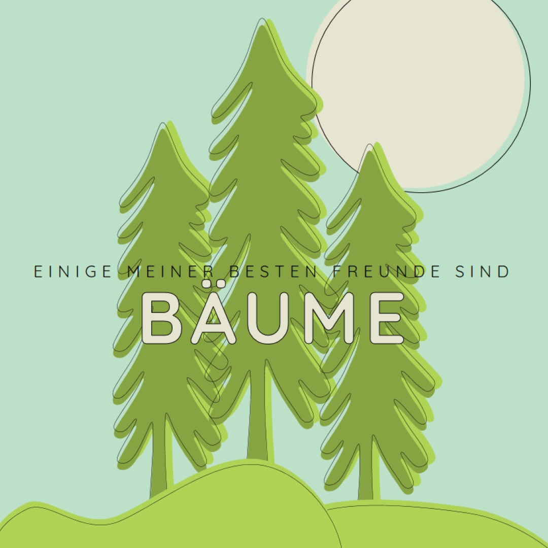 Waldrefugium green whimsical-line