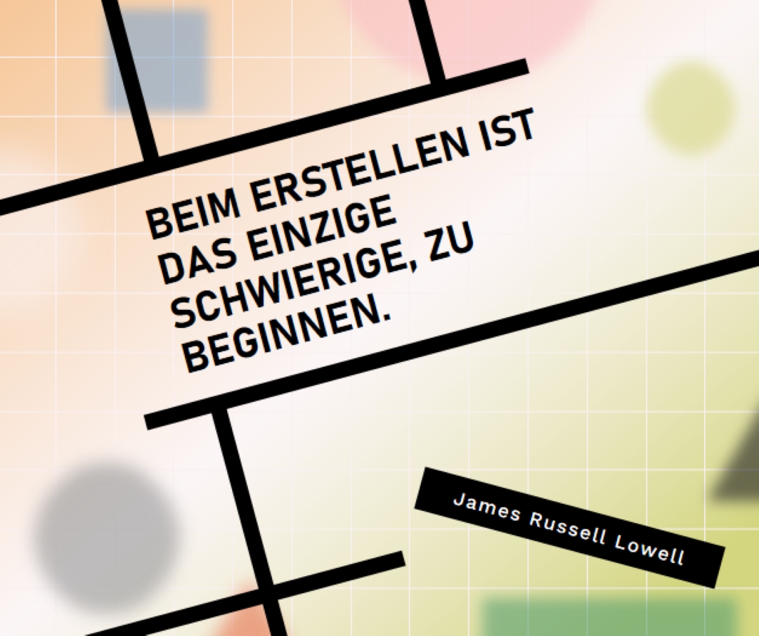 Vertrauen sie dem Prozess orange modern-geo-&-linear