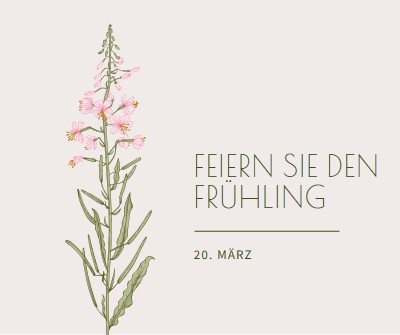 Frühling feiern white vintage-botanical