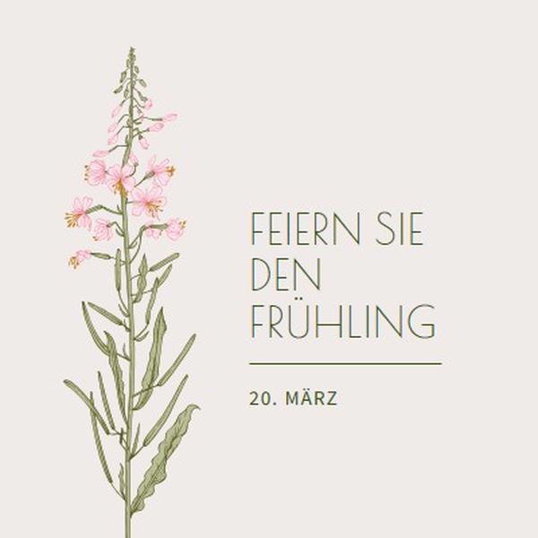 Frühling feiern white vintage-botanical