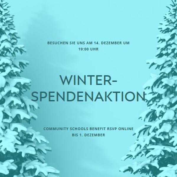 Winterwunderland blue modern-simple