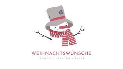 Weihnachtswünsche white modern-simple