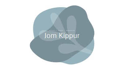 Jom Kippur Wünsche white organic-simple