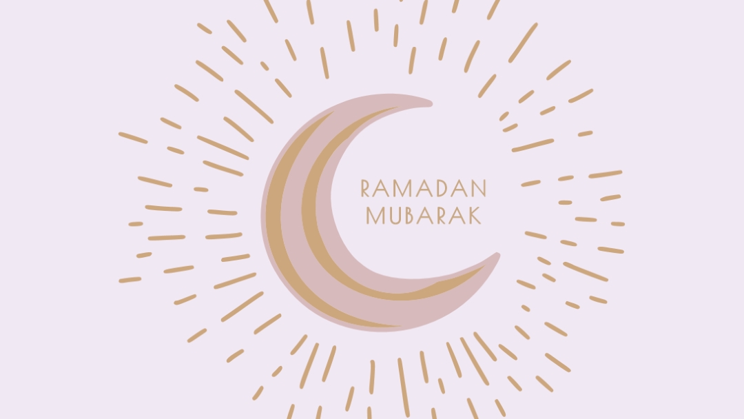 Gesegneter Ramadan purple organic-boho