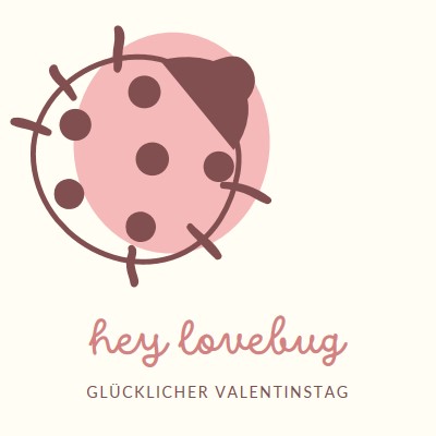 Hallo liebebug white whimsical-line