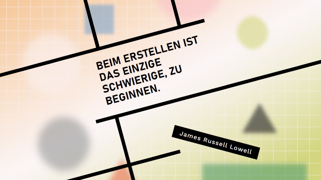 Vertrauen sie dem Prozess orange modern-geo-&-linear