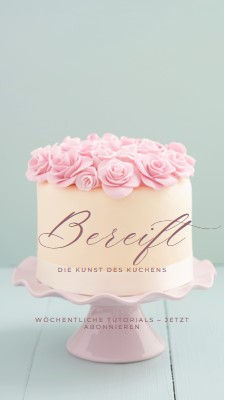 Buttercream Traum blue modern-simple