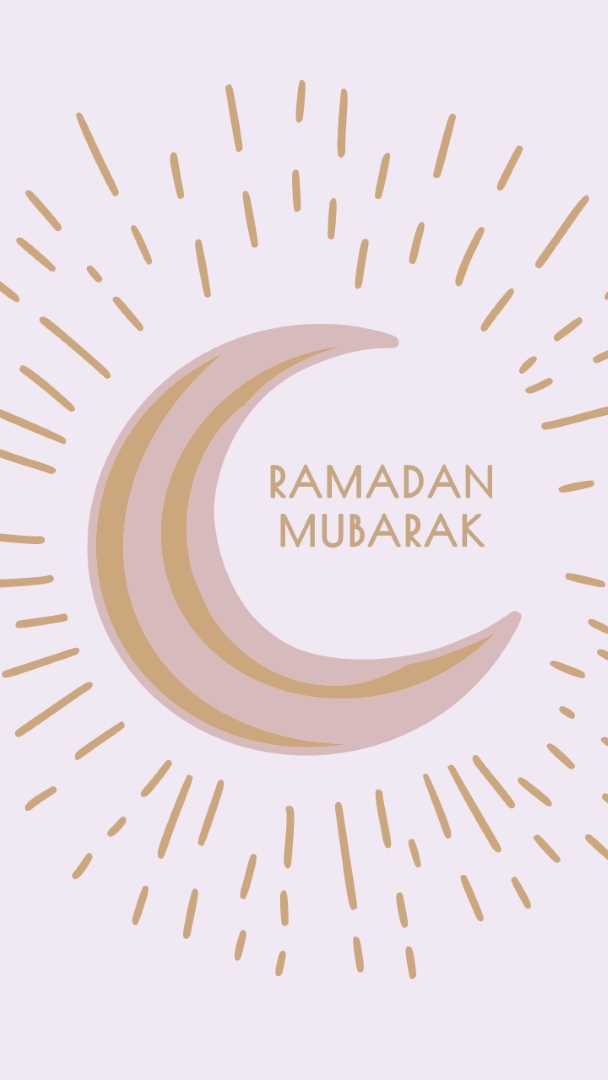 Gesegneter Ramadan purple organic-boho