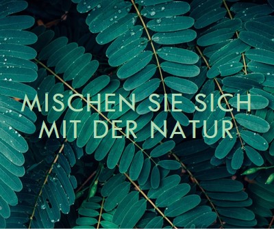 Vermische mit der Natur green modern-simple