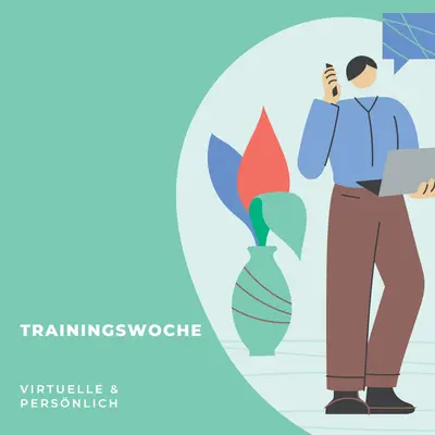 Trainingswoche green modern-color-block
