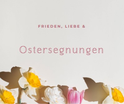 Ostern Frieden und Liebe gray modern-simple