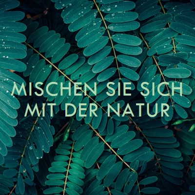 Vermische mit der Natur green modern-simple