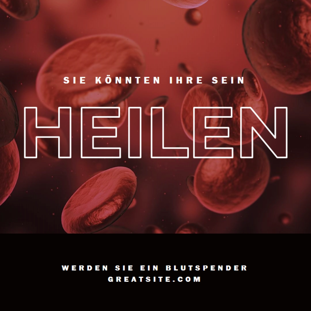 Blutspender werden red modern-simple