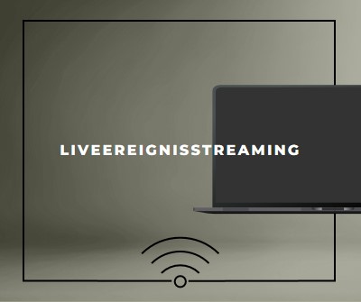 Liveereignisstreaming gray modern-bold