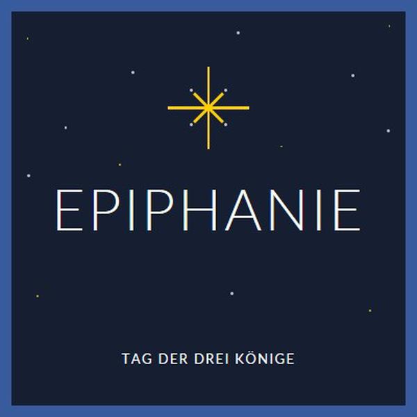 Epiphanie beobachten blue modern-simple