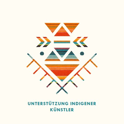 Unterstützung indigener Künstler white modern-geometric-&-linear