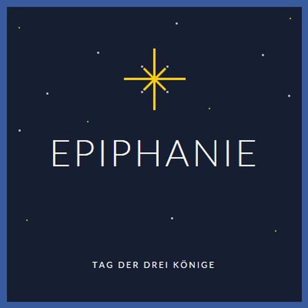 Epiphanie beobachten blue modern-simple