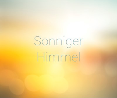 Sonniger Himmel yellow modern-simple