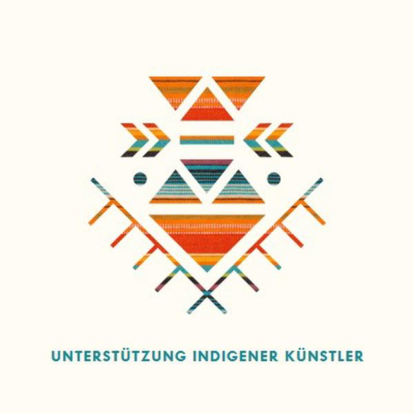 Unterstützung indigener Künstler white modern-geometric-&-linear