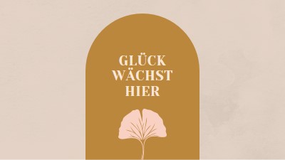 Glück wächst hier gray organic-boho