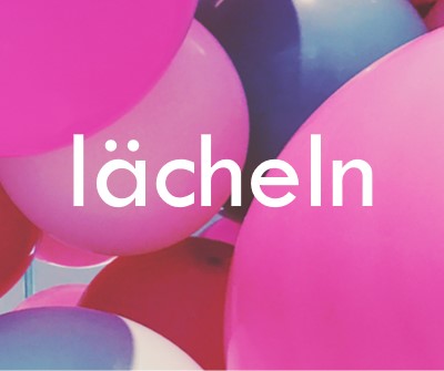 Alle lächeln pink modern-bold