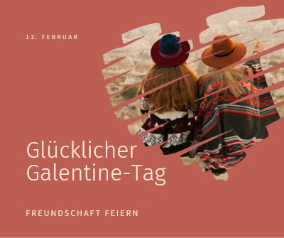 Frauenfreundschaften feiern red modern-simple