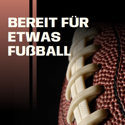 Bereit für etwas Fußball brown modern-simple