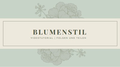 Digitaler Strauß blue vintage-botanical