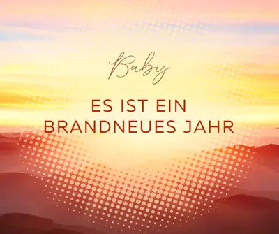 Baby new year yellow modern-simple