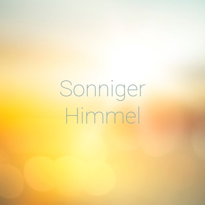 Sonniger Himmel yellow modern-simple