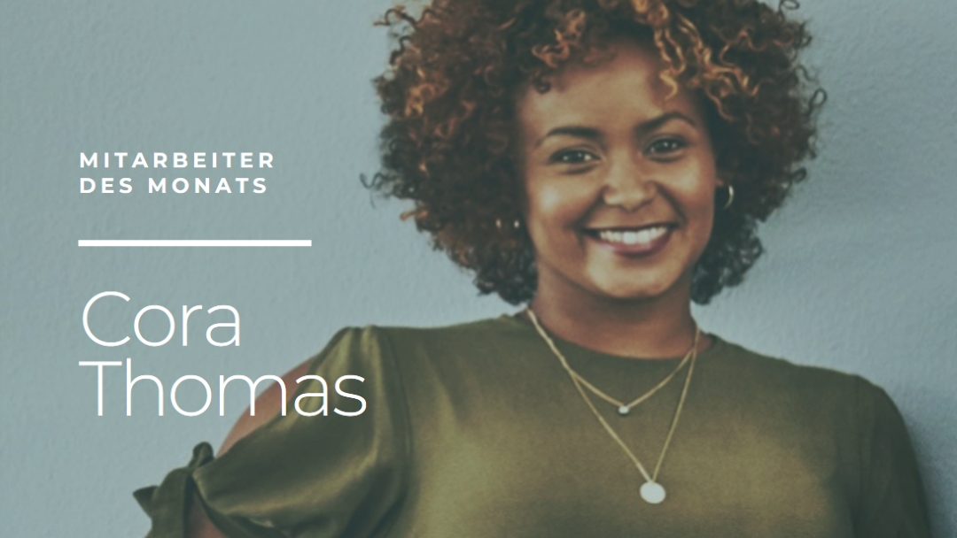 Sie ist die Mitarbeiterin des Monats gray modern-simple