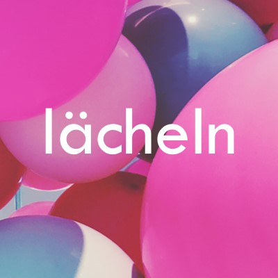 Alle lächeln pink modern-bold