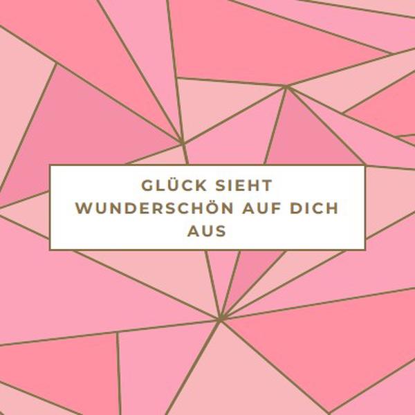 Glückliche Rückgaben pink modern-simple