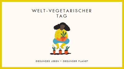 Es ist Welt-Vegetarischer Tag white modern-simple