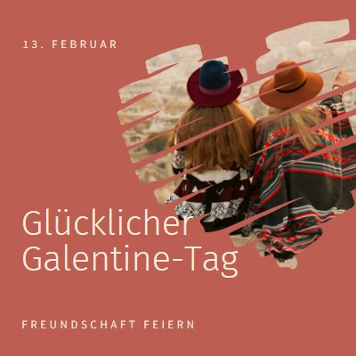 Frauenfreundschaften feiern red modern-simple