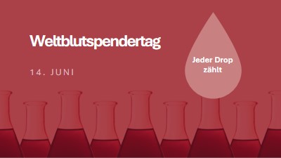 Weltblutspendertag red modern-bold