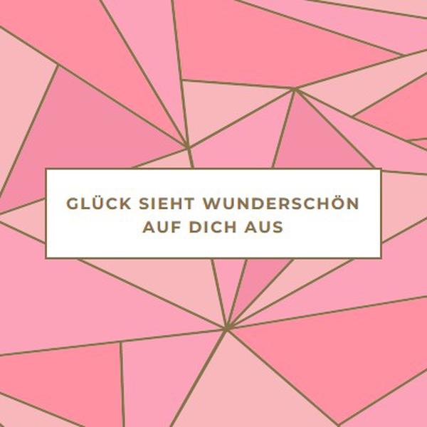 Glückliche Rückgaben pink modern-simple